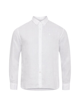 Sea Ranch - Men's Hyeres Langærmet Hørskjorte - Herre - White