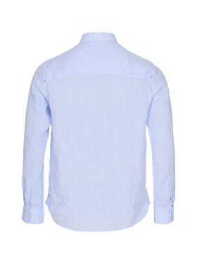 Sea Ranch - Men's Hyeres Langærmet Hørskjorte - Herre - Powder Blue