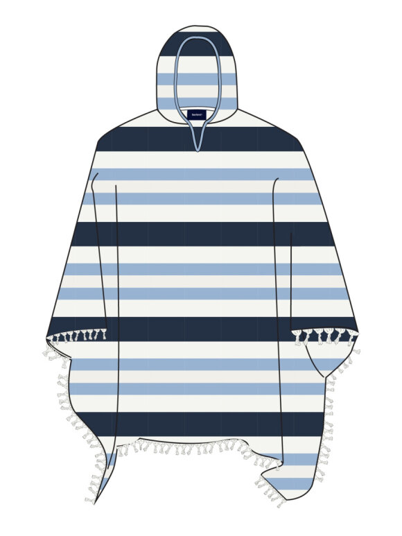 Sea Ranch - Kids Bondi Strand Poncho - Børn - Navy