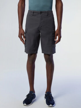 North Sails - Men's Eco-Poplin Cargo Shorts - Herre - Asphalt