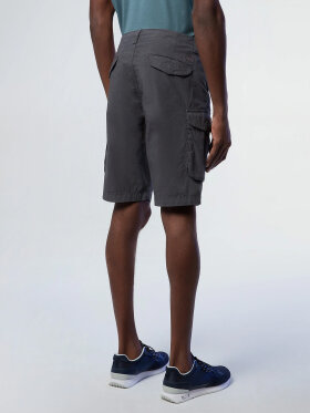 North Sails - Men's Eco-Poplin Cargo Shorts - Herre - Asphalt