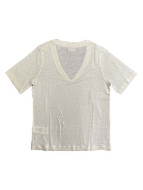 Scotch & Soda - Women's Soft V-neck T-shirt - Dame - Creme