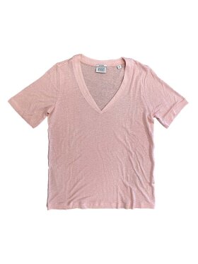 Scotch & Soda - Women's Soft V-neck T-shirt - Dame - Rosa