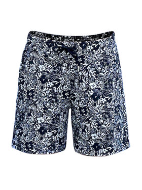 Blue Sportswear - Dina Flowerprint Shorts - Dame - Deep Navy