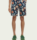 Scotch & Soda - Men's Stuart Printed Chino Shorts - Herre - Navy Fruits Aop