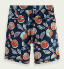 Scotch & Soda - Men's Stuart Printed Chino Shorts - Herre - Navy Fruits Aop