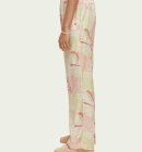 Scotch & Soda - Women's Gia Mid-rise Wide-leg Printed Bukser - Dame - Vondenfield Blossom