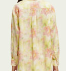 Scotch & Soda - Women's Oversized Hørskjorte - Dame - Multi Tie Dye