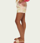 Scotch & Soda - Women's High-Rise Mid-Length Shorts - Dame - Vondelfield Blossom