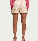 Scotch & Soda - Women's High-Rise Mid-Length Shorts - Dame - Vondelfield Blossom