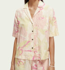 Scotch & Soda - Women's Printed Camp Skjorte - Dame - Vondelfield Blossom