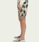 Scotch & Soda - Men's Stuart Printed Shorts - Herre - Off White/Palmtree