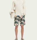 Scotch & Soda - Men's Stuart Printed Shorts - Herre - Off White/Palmtree