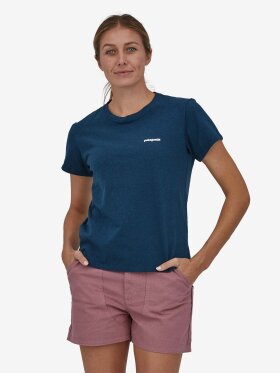 Patagonia - Women's P-6 Logo Responsibiliti T-shirt - Dame - Tide Blue