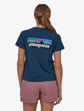 Patagonia - Women's P-6 Logo Responsibiliti T-shirt - Dame - Tide Blue