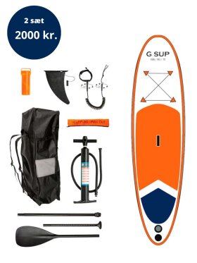 G-SUP - G-SUP Oppustelig SUP Board - Orange/White - 2023