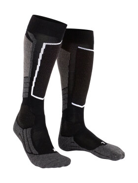 Falke - SK2 Intermediate Merinould Skisokker - Dame - Black