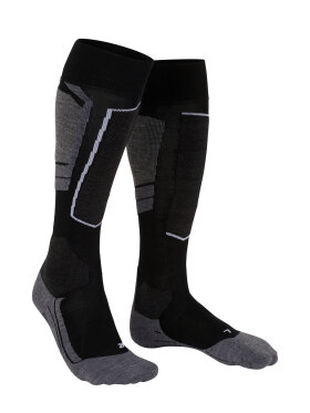 Falke - SK4 Advanced Merinould Skisokker - Dame - Black