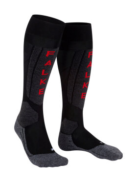 Falke - SK5 Expert Silke Skisokker - Dame - Black