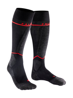 Falke - SK4 Advanced Compression Merinould Skisokker - Herre - Black