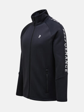 Peak Performance - Men's Rider Full Zip Midlayer - Herre - Black/Black