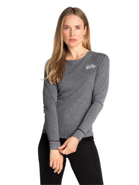 Odlo - Women's Active Warm Originals Eco Skiundertrøje - Dame - Steel Grey Melange