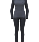 Odlo - Women's Active Warm Eco Skiundertøjssæt - Dame - India Ink/Folkstone Gray