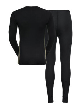 Odlo - Men's Active Warm Eco Skiundertøjssæt - Herre - Black/Deep Depths