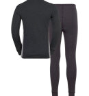 Odlo - Men's Active Warm Eco Skiundertøjssæt - Herre - Dark Grey Melange/Grey Melange