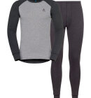 Odlo - Men's Active Warm Eco Skiundertøjssæt - Herre - Dark Grey Melange/Grey Melange