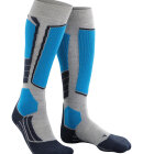 Falke - Men's SK2 Intermediate Wool Skisokker - Herre - Light Grey/Blue