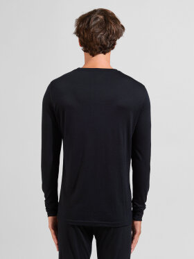 Odlo - Men's Natural Merinould 200g/m2 Crew Neck Skiundertrøje - Herre - Black