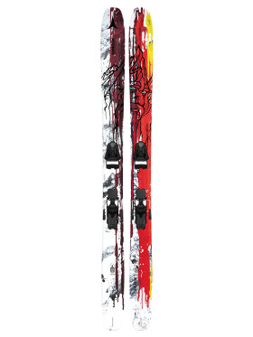 Atomic - Bent 110 Off Piste ski m. Strive 14 GW bindinger - White/Red - 2023/24