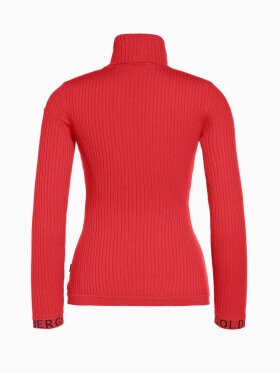 Goldbergh - Women's Mira Long Sleeve Striksweater - Dame - Flame (rød)