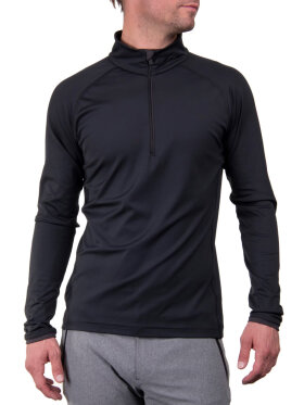 Kjus - Men's Feel Half Zip Midlayer - Herre - Black/Dark Dusk