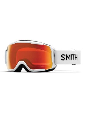 Smith - Grom Junior Skibriller - Børn - White/ChromaPop Everyday Red Mirror
