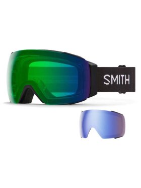 Smith - I/O MAG XL Skibriller - Unisex - Black/ChromaPop Everyday Green Mirror + ekstra linse