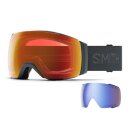 Smith - I/O MAG XL Skibriller - Unisex - Slate/ChromaPop Everyday Red Mirror + ekstra linse