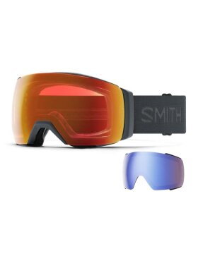 Smith - I/O MAG XL Skibriller - Unisex - Slate/ChromaPop Everyday Red Mirror + ekstra linse
