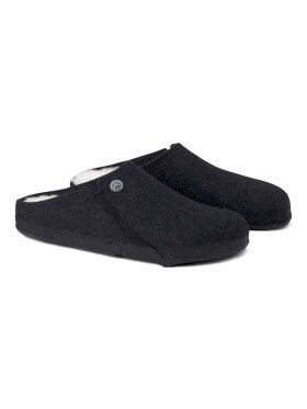 Birkenstock - Zermatt Lammeskind Sutsko - Unisex - Anthracite - Smal