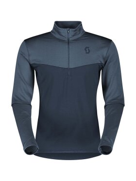 Scott - Men's Defined Light Pullover Midlayer - Herre - Metal Blue/Dark Blue