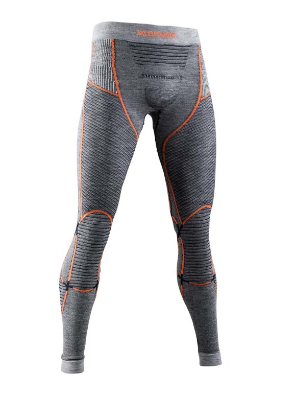 X-bionic - Men's Merino Baselayer Skiunderbukser - Herre - Black/Grey/Orange