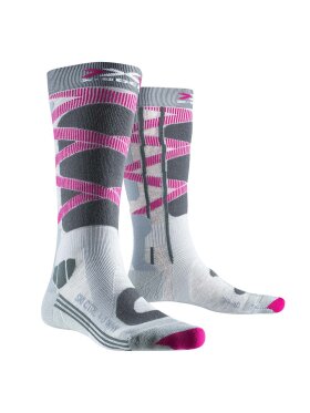 X-bionic - Women's Ski Control 4.0 Skisokker - Dame - Grey Melange/Charcoal