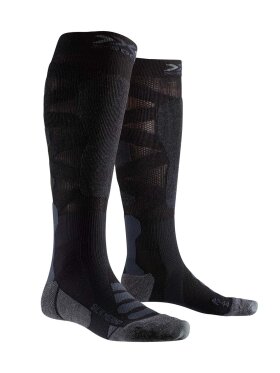 X-bionic - Men's Silk Merino 4.0 Skisokker - Herre - Black/Dark Grey