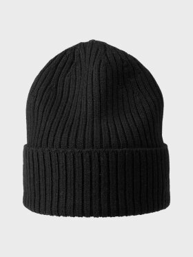 MJM - Beanie m. Merino Uld - Unisex - Black