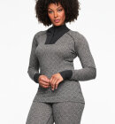 Kari Traa - Women's Voss Uld/Cashmere Half-Zip Skiundertrøje - Dame - Dark Grey