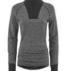 Kari Traa - Women's Voss Uld/Cashmere Half-Zip Skiundertrøje - Dame - Dark Grey