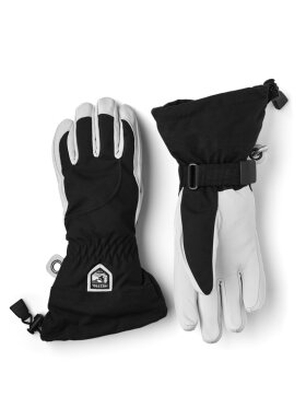 Hestra - Female Heli 5-finger Skihandsker - Dame - Black/Off White
