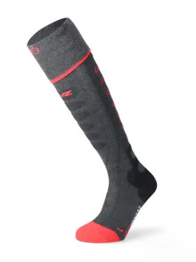 Lenz - Heat Socks 5.1 Toe Cap Skistrømper - Unisex - Anthracit/Red