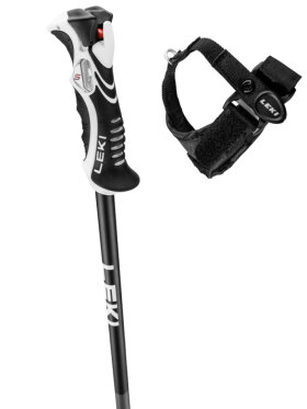 Leki - Bold Lite S Skistave - Dark Anthracite/Black/Red - 23/24